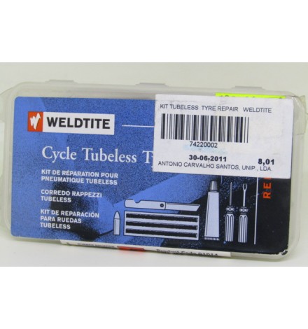 Kit reparação tubeless WELDTITE